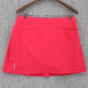 Ralph Lauren RLX Skort Womens Large L Pink GOLF Stretch Back Pleated 17" in NWT